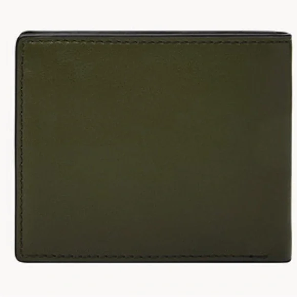 New Fossil Steven Bifold Wallet Slate Black